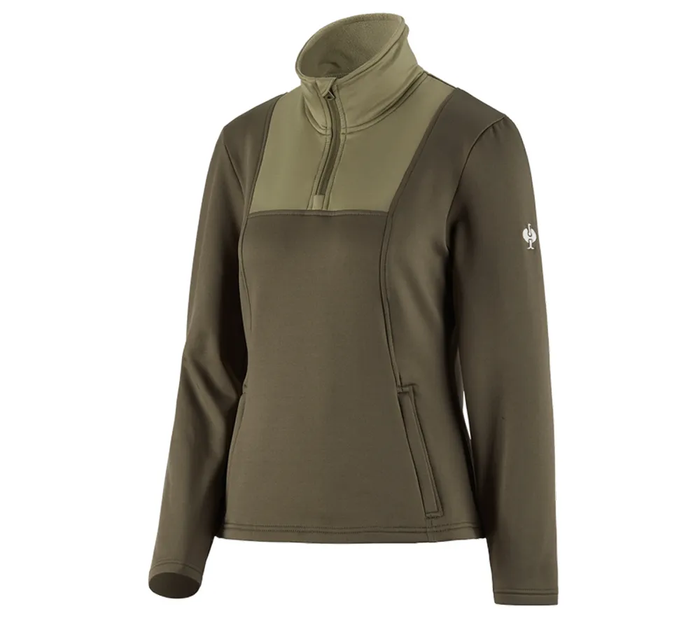 Funct.Troyer thermo stretch e.s.concrete, ladies'