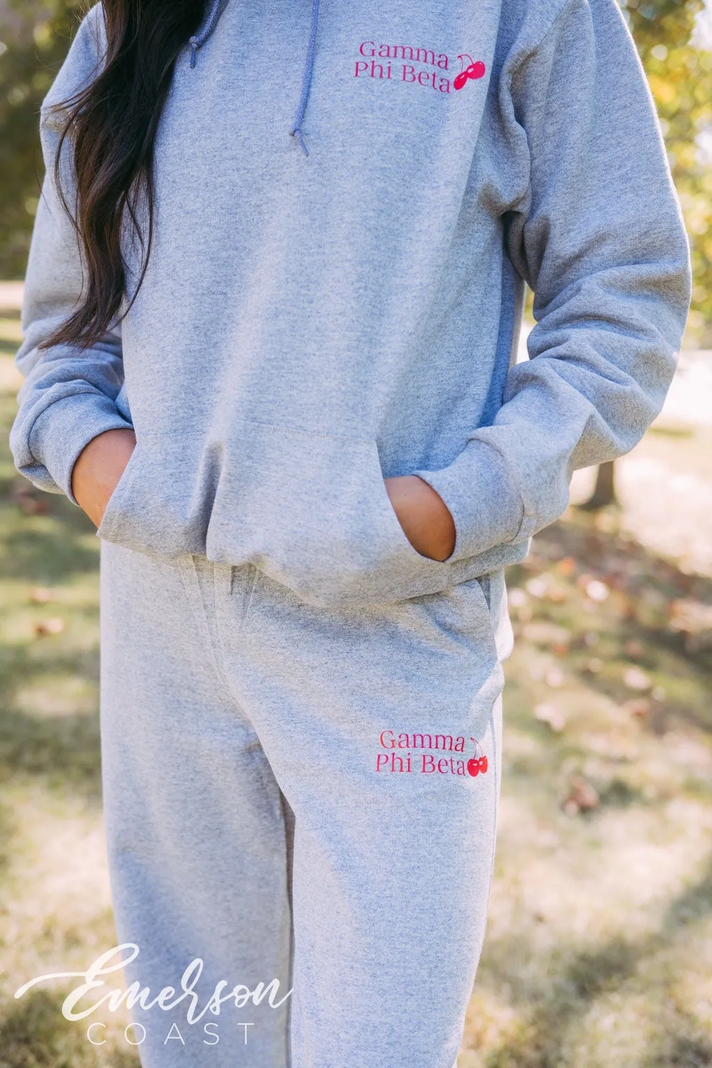 Gamma Phi Beta Lucky Match Box Hoodie Sweatpants Set