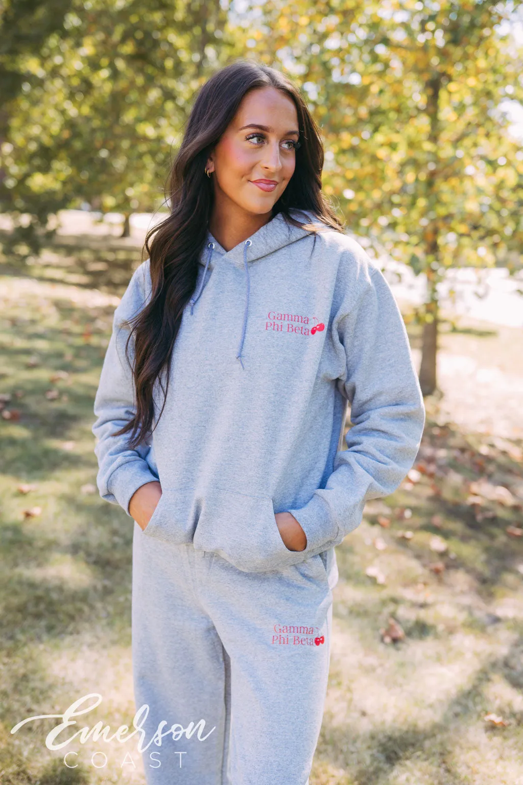 Gamma Phi Beta Lucky Match Box Hoodie Sweatpants Set