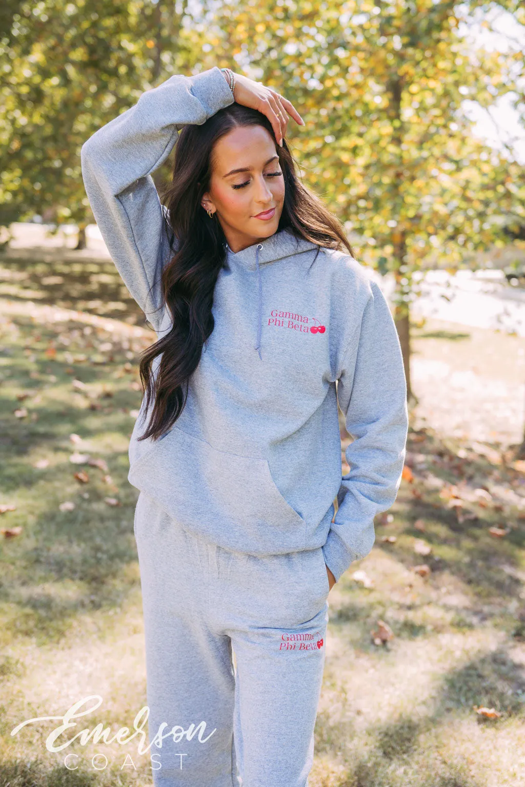 Gamma Phi Beta Lucky Match Box Hoodie Sweatpants Set