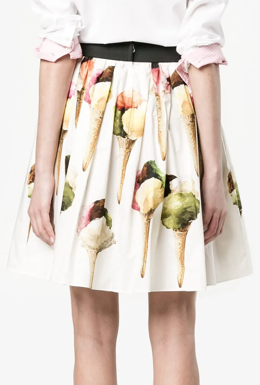 Gelato (Ice Cream) Print Off-the-Shoulder Top & Skirt Set
