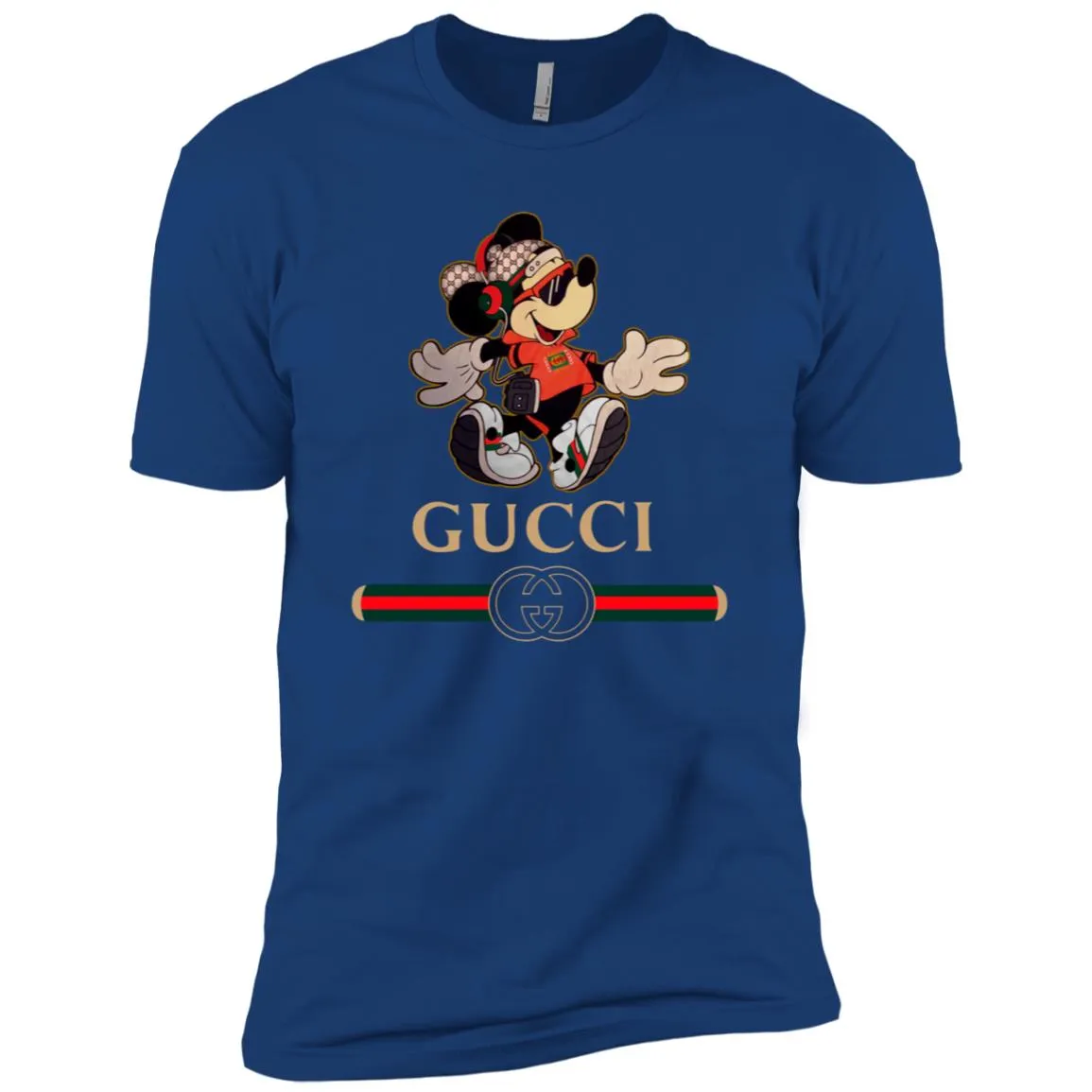 Gucci Mickey Fashion Stylelist Music T-shirt Men Short Sleeve T-Shirt