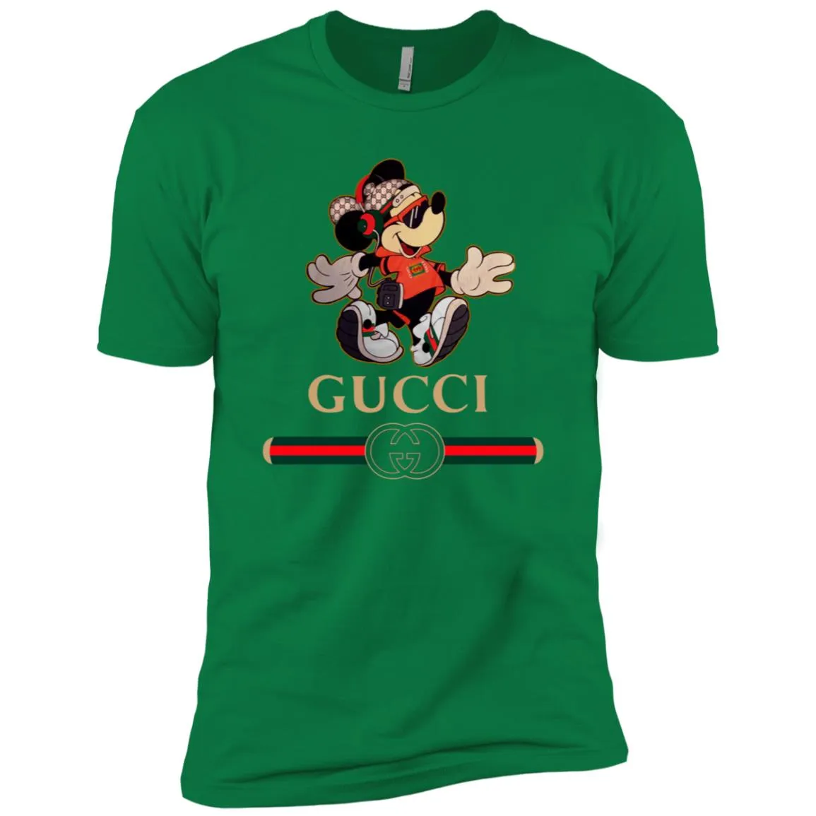Gucci Mickey Fashion Stylelist Music T-shirt Men Short Sleeve T-Shirt