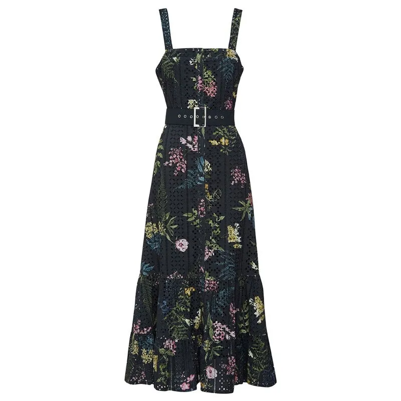 Hazel Cotton Day Dress Black