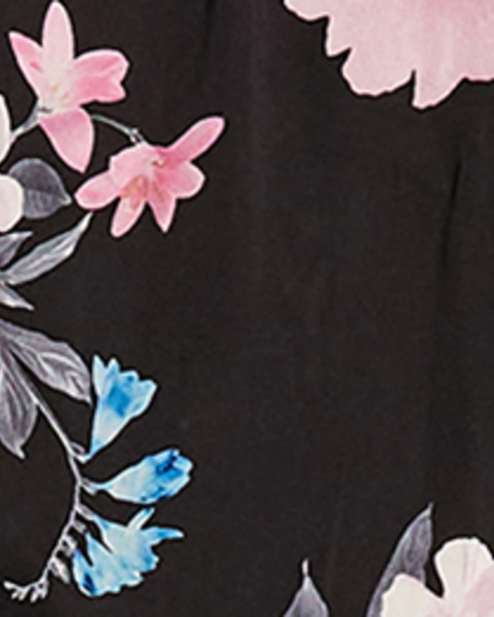 Karisma Precious Floral Top | Black / Pink