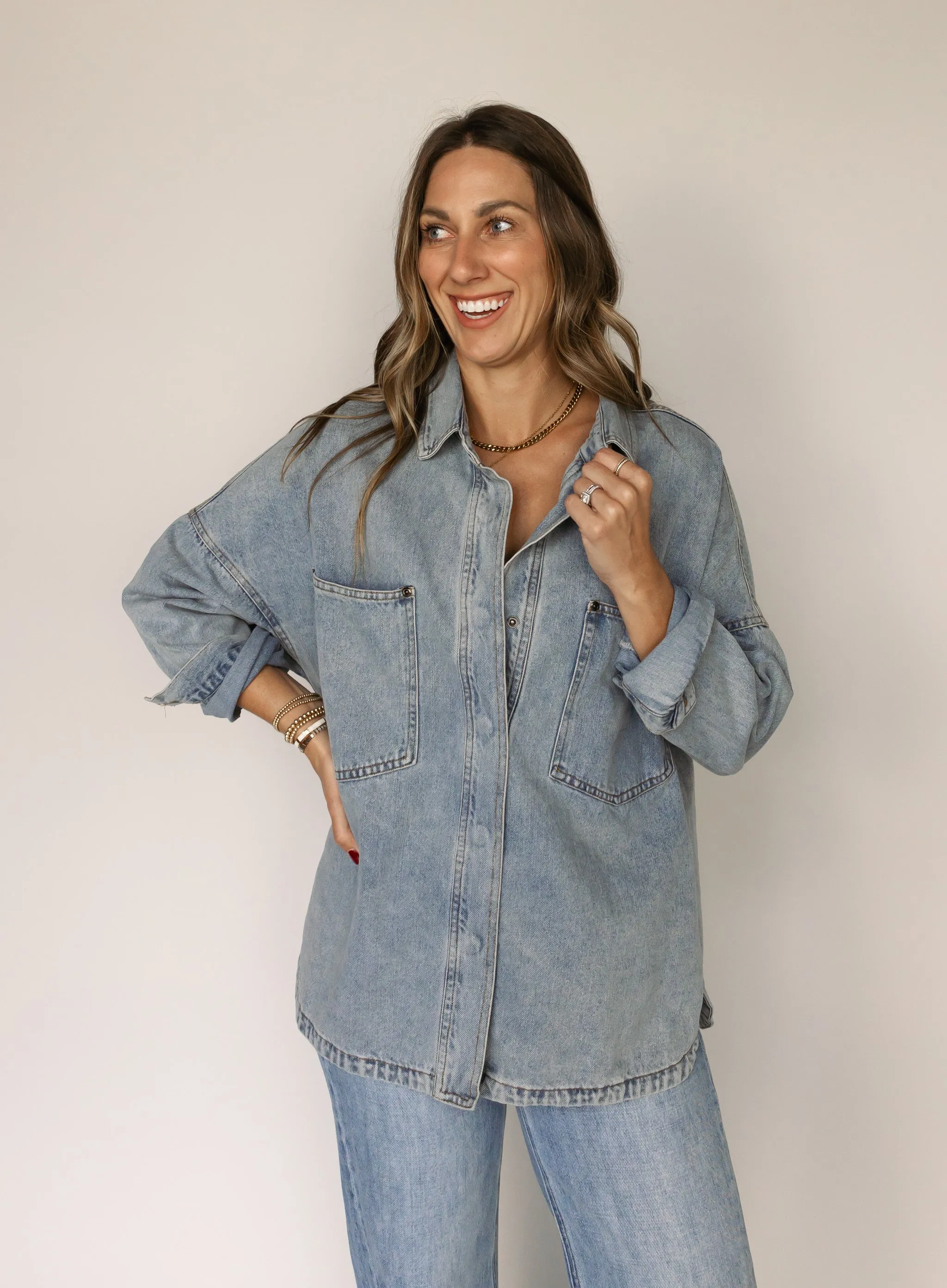 Macy Denim Shacket
