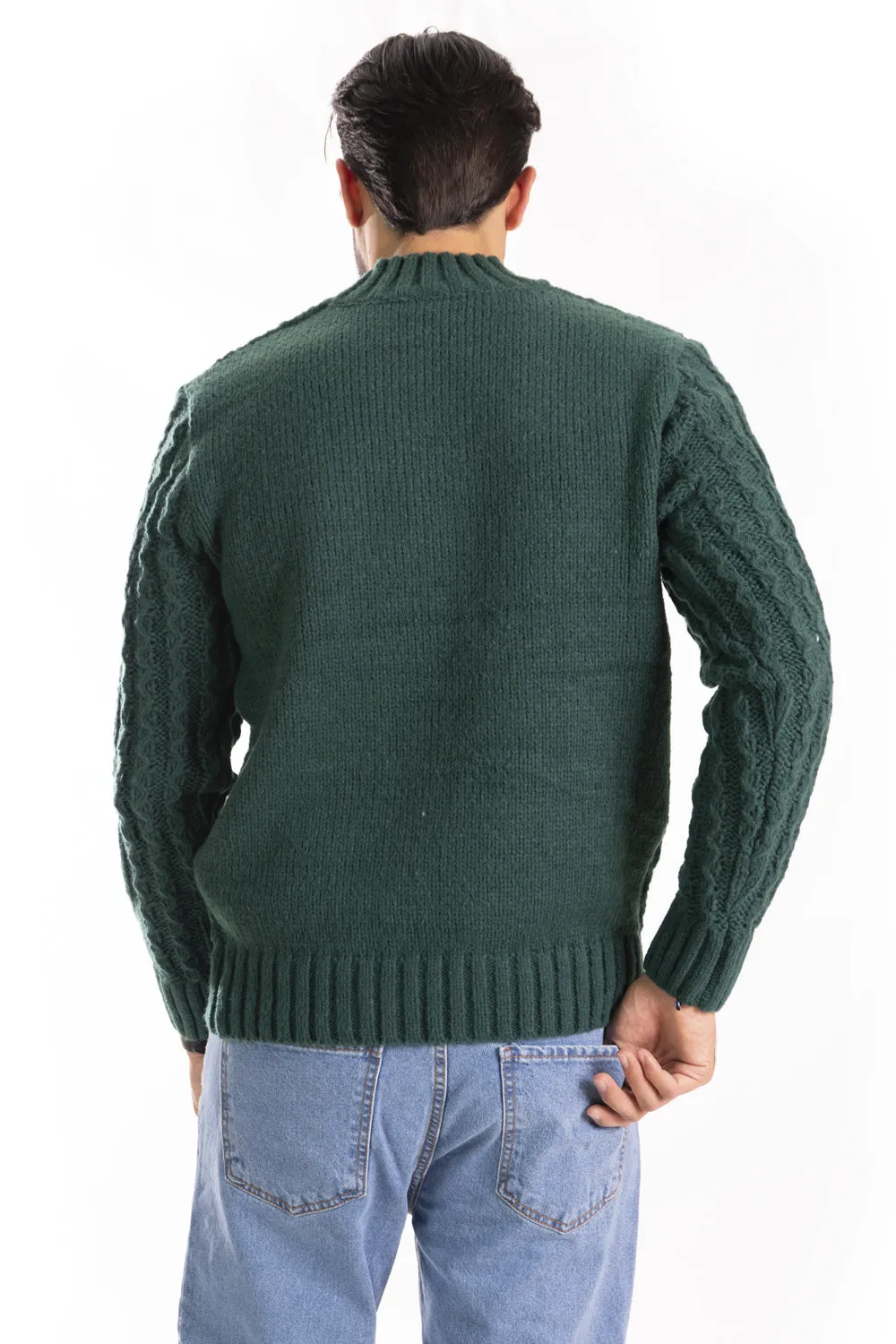 Maglione Uomo Lana Mezzo Collo Fantasia Rombi Art. Mg132