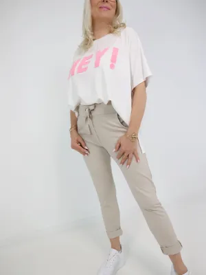 MAX LOUNGE Sweatpants - beige