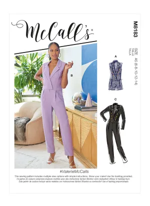 McCall's Pattern M8183 Misses' Jumpsuits