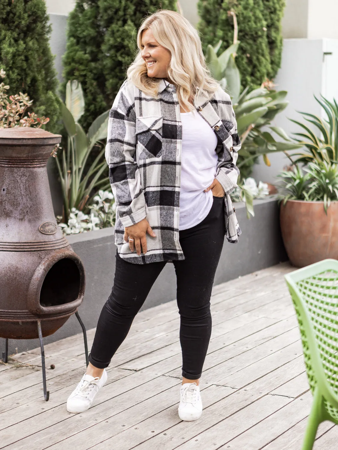 Meg Shacket - Black and Grey