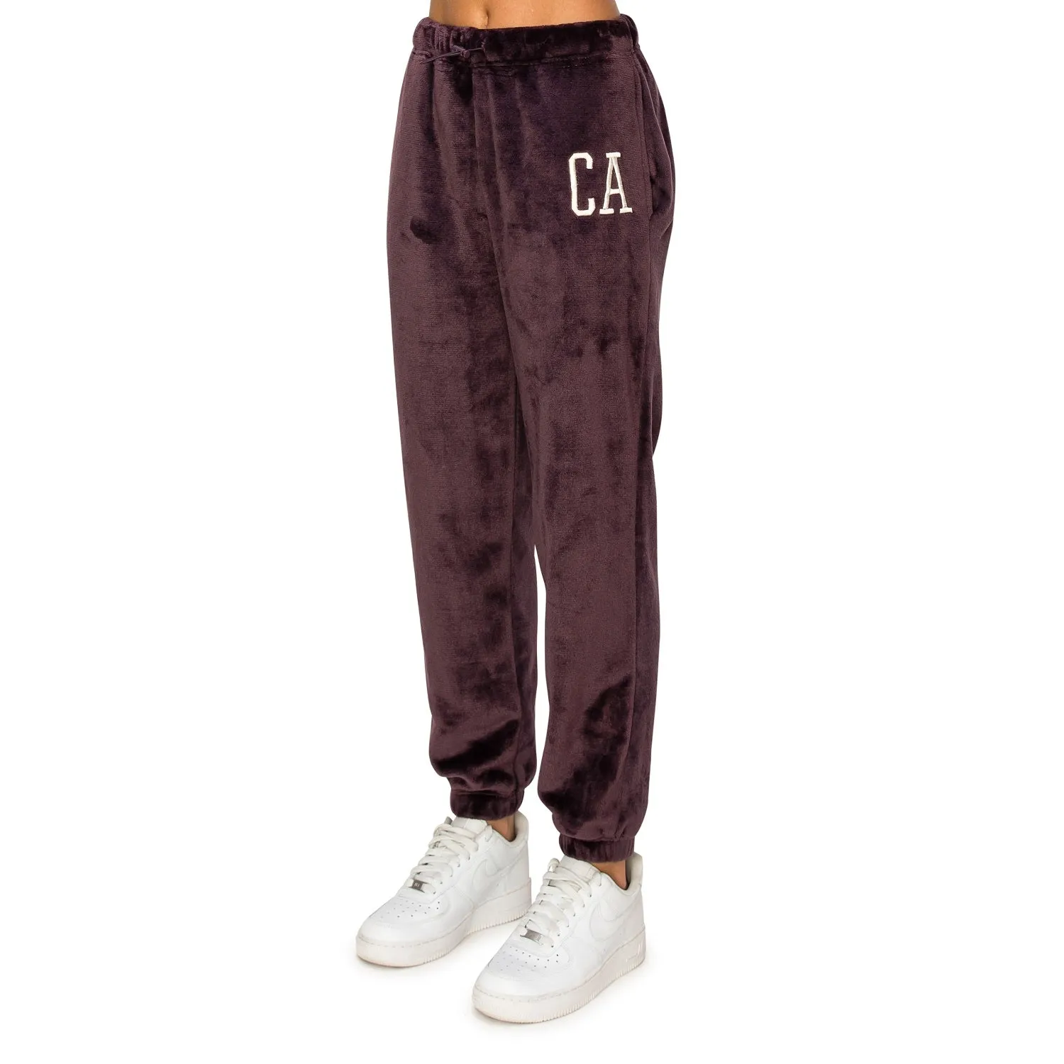Minky Joggers Sweatpants - Plum