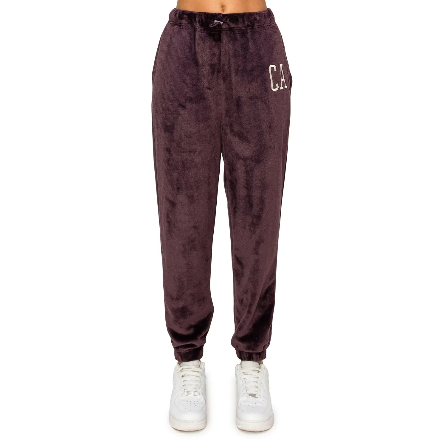Minky Joggers Sweatpants - Plum