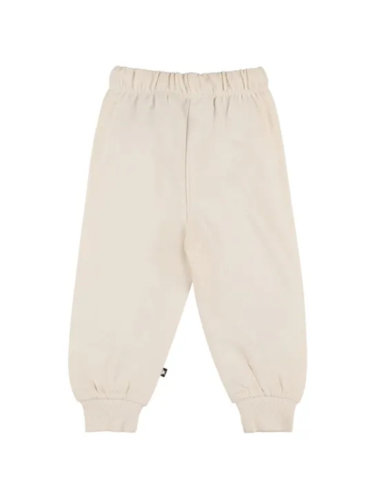 Molo   Printed organic cotton sweatpants 