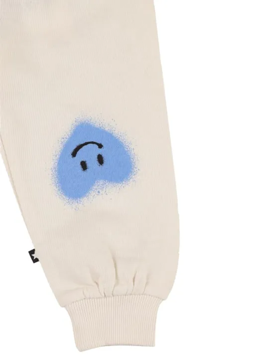 Molo   Printed organic cotton sweatpants 