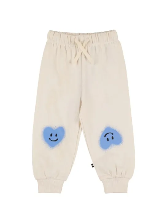 Molo   Printed organic cotton sweatpants 