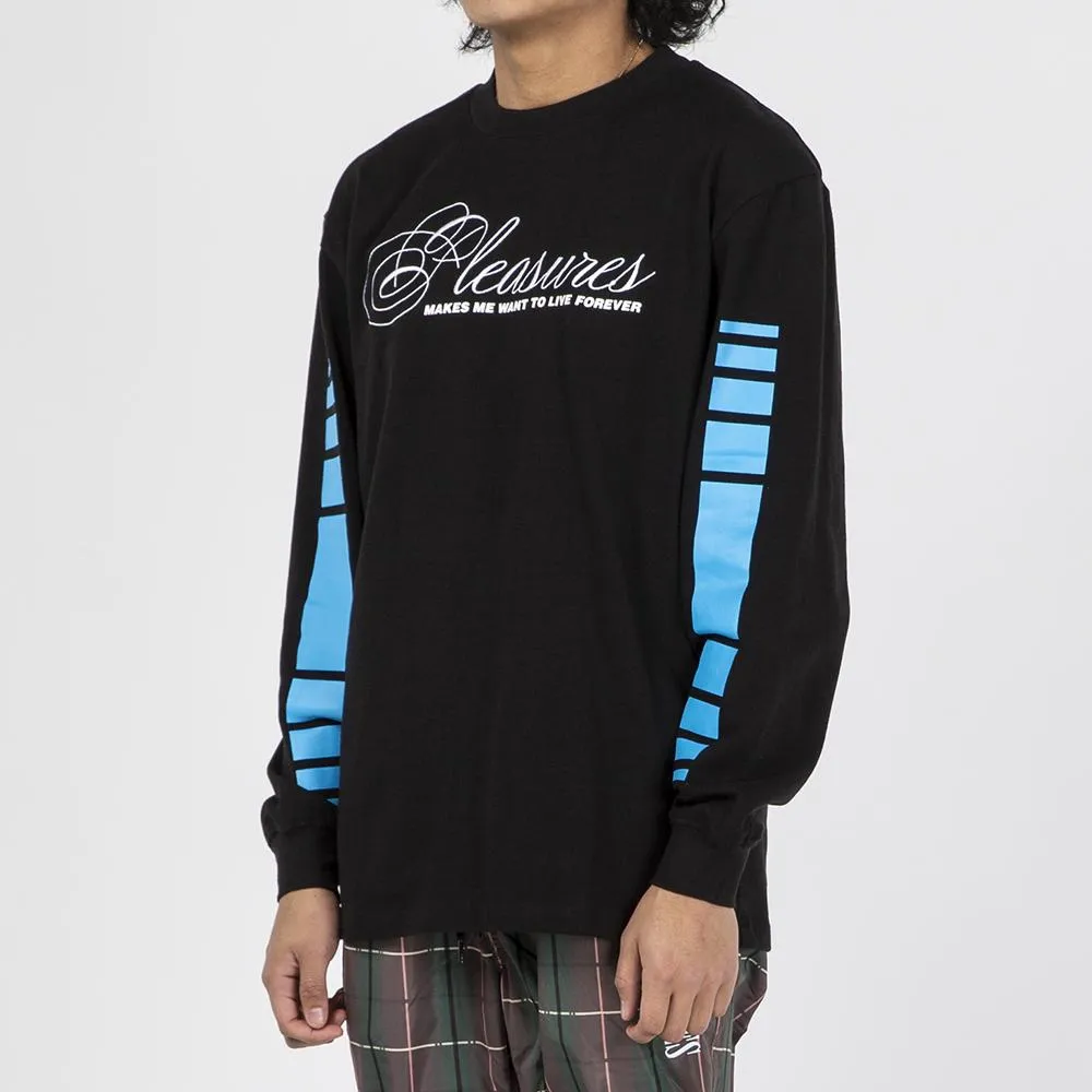 Pleasures Live Forever Premium Long Sleeve T-Shirt / Black