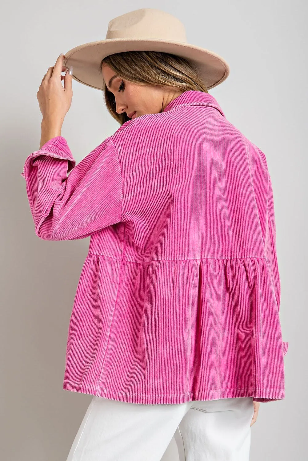 Plus BubbleGum Button Down