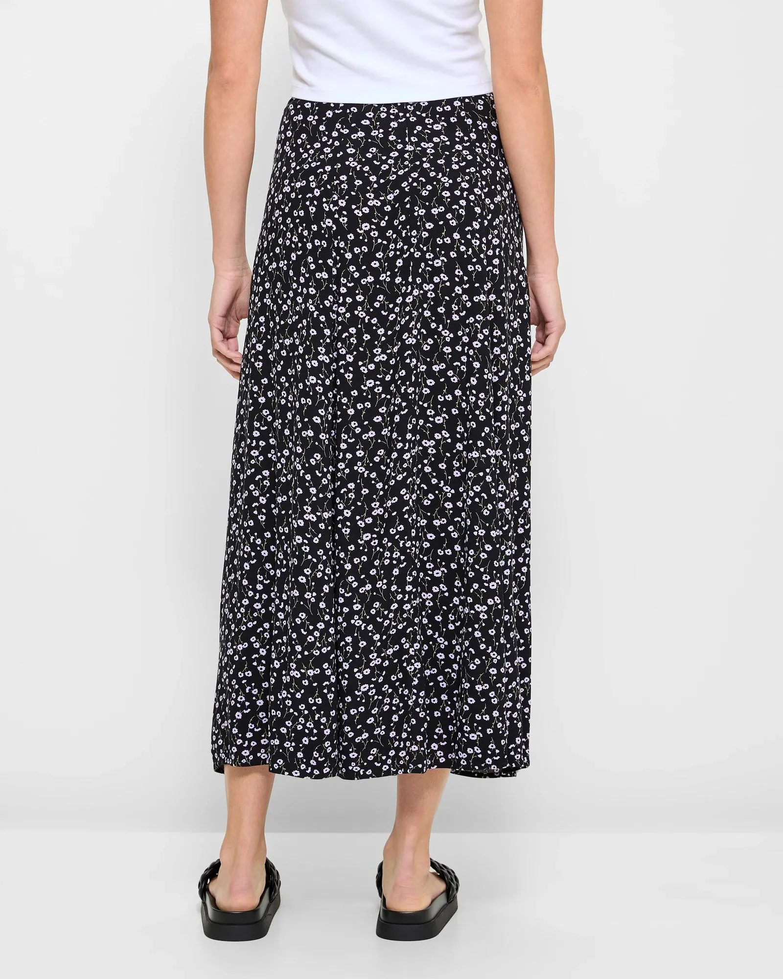 popular  Side Split Midi Skirt - Lily Loves