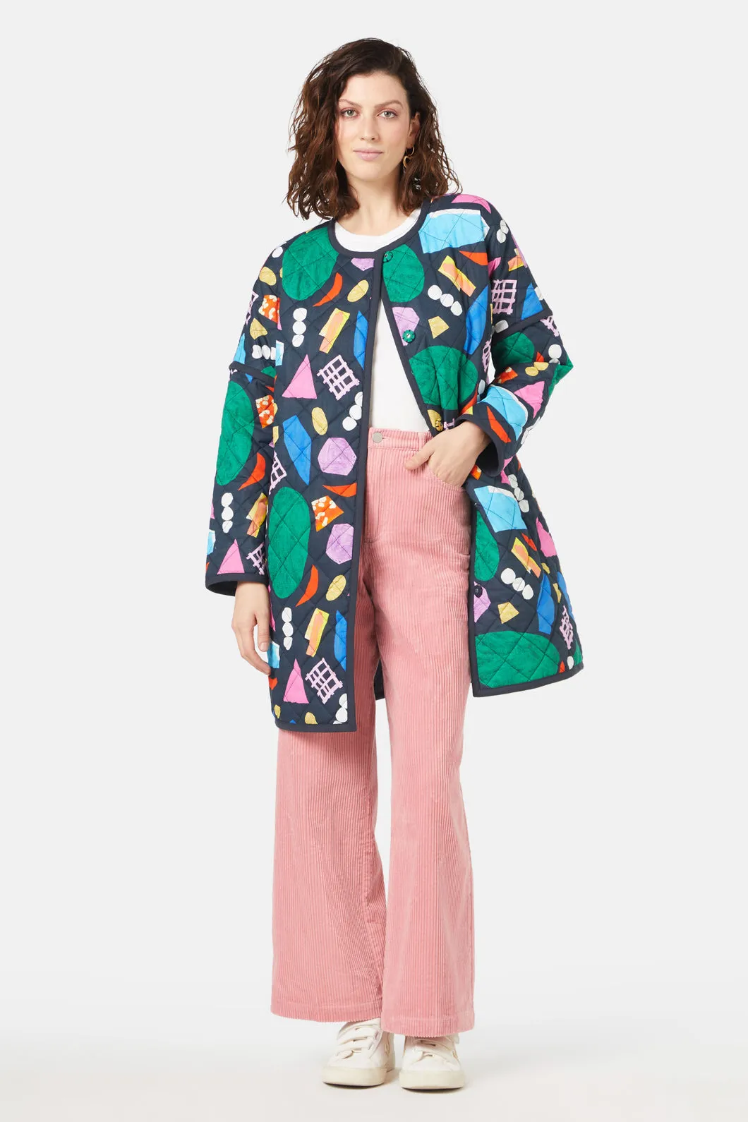 Precious Gems Quilted Coat
