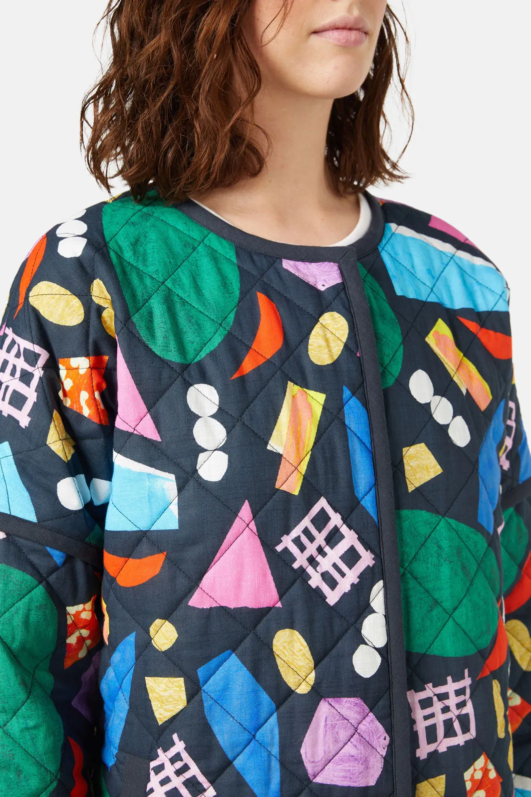 Precious Gems Quilted Coat