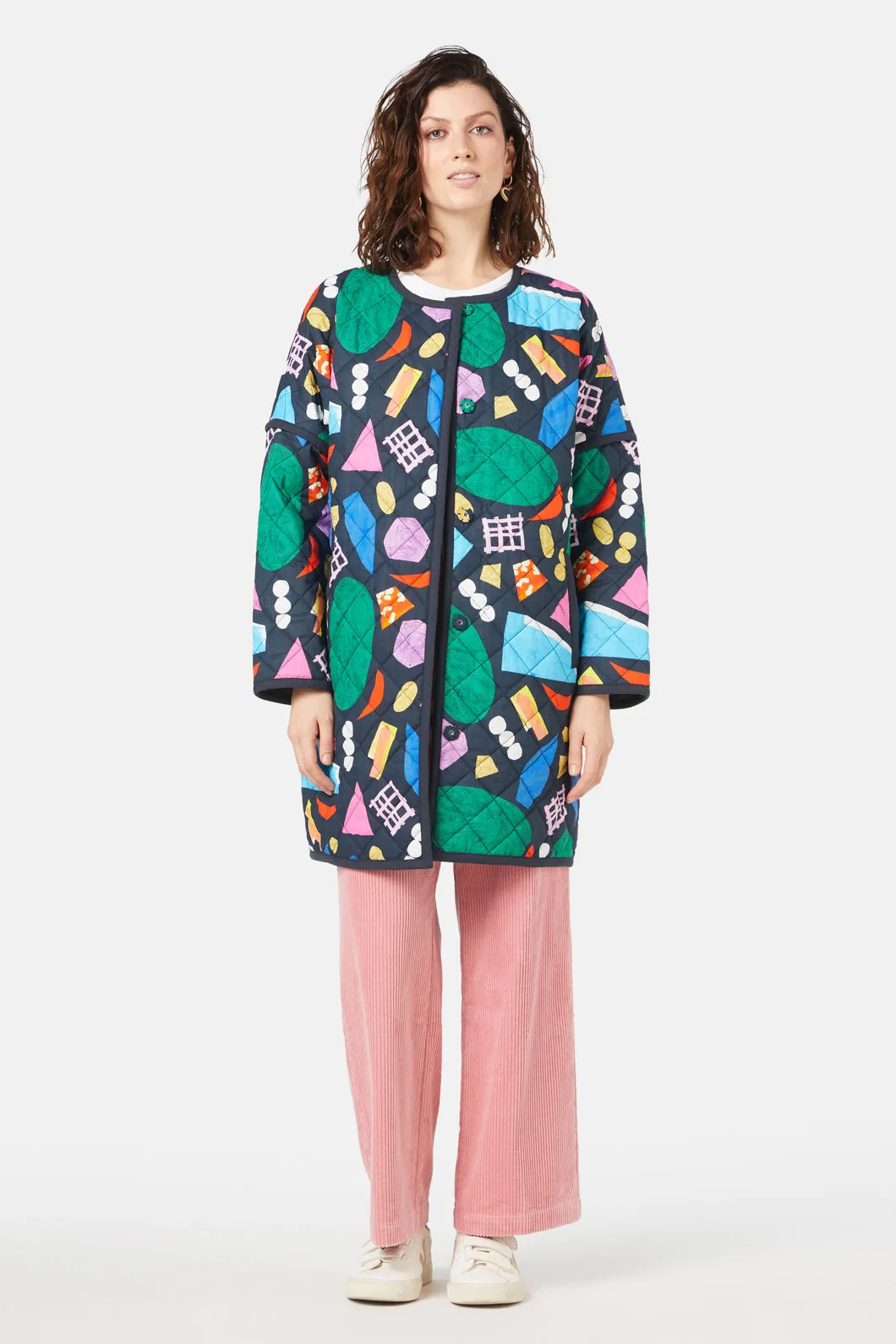 Precious Gems Quilted Coat