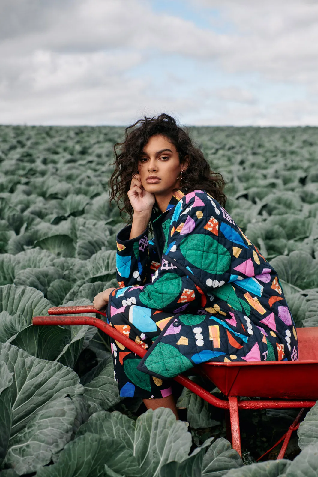 Precious Gems Quilted Coat