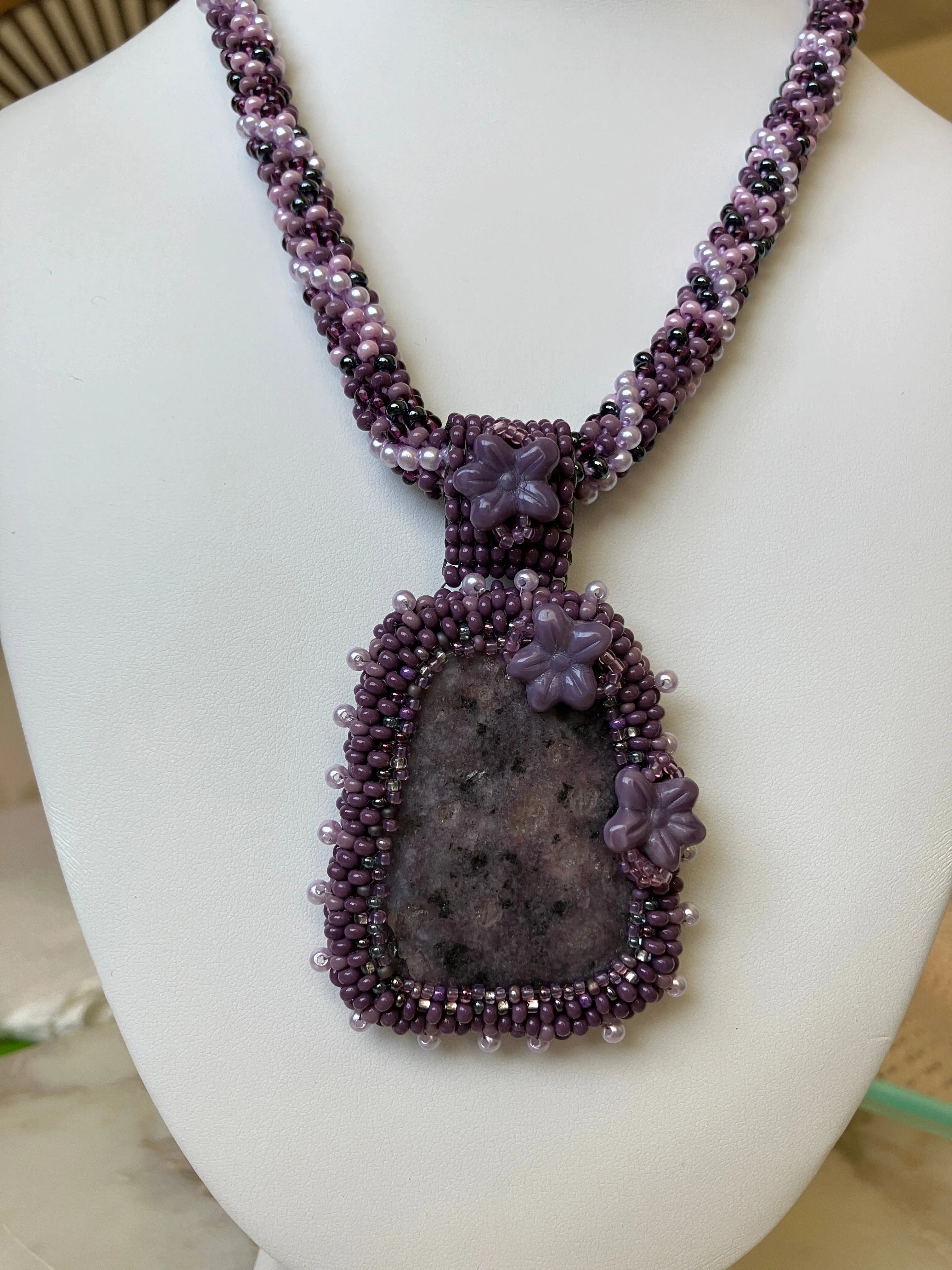 Purple Butterfly Necklace