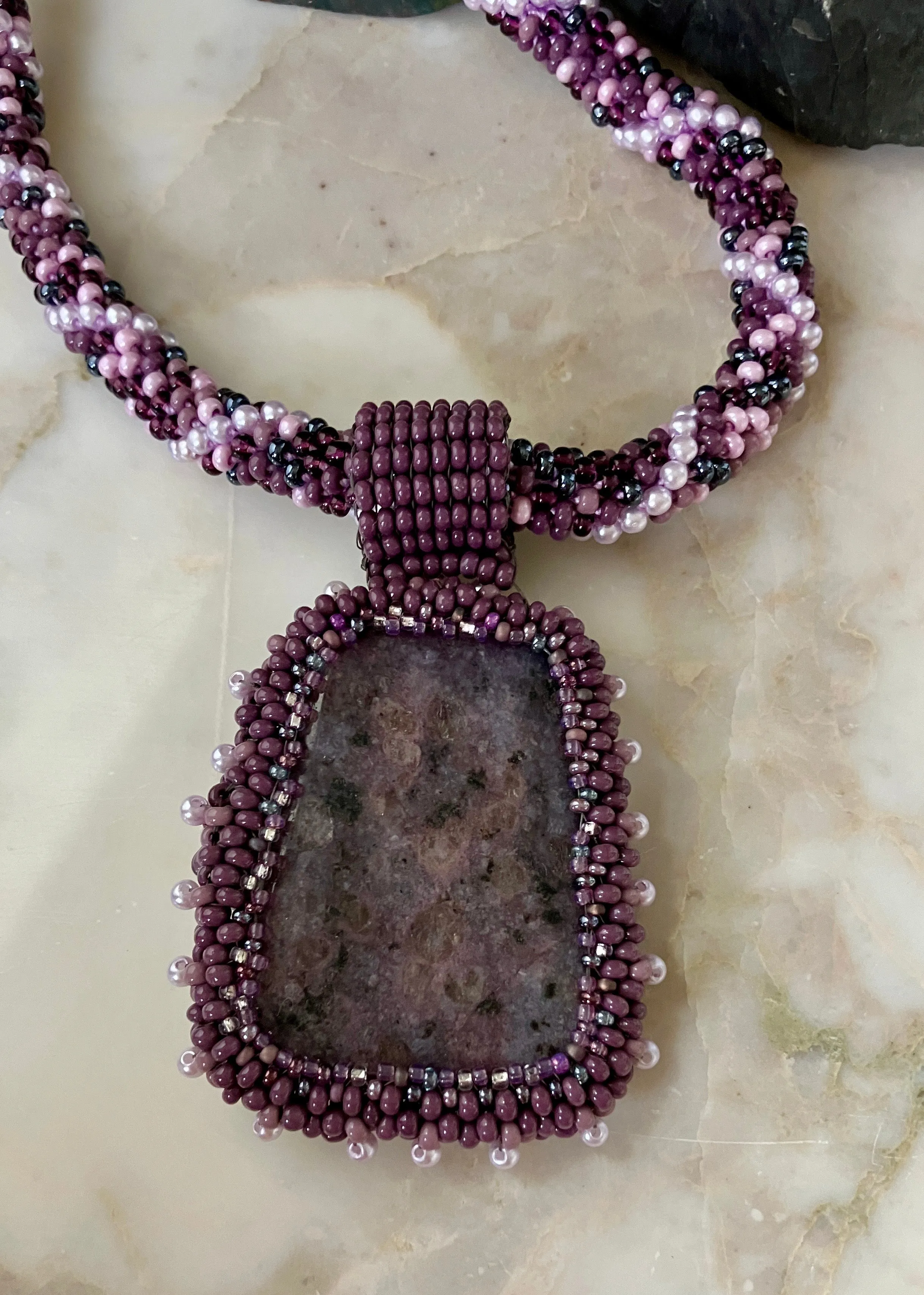 Purple Butterfly Necklace