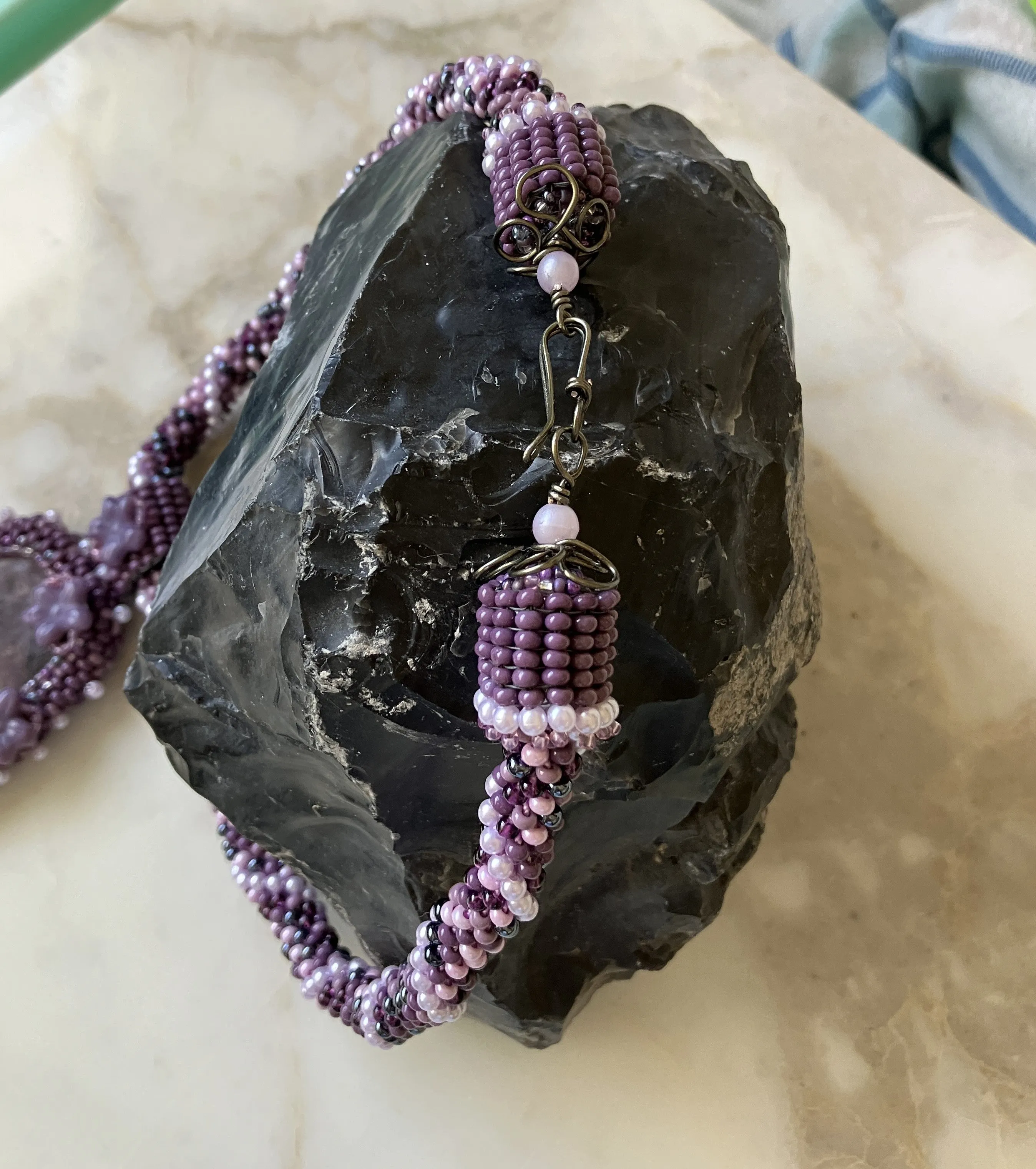 Purple Butterfly Necklace