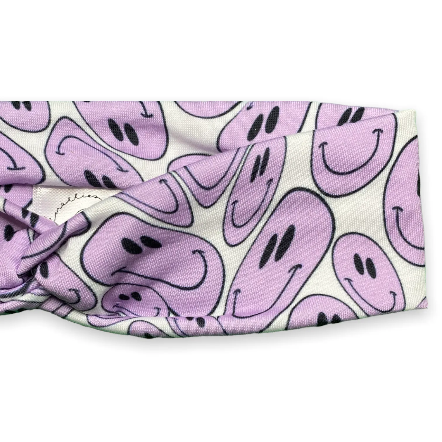 Purple Smiley Knotties Headband