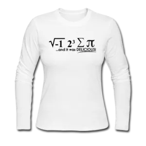 "I Ate Some Pie" (black) - Women's Long Sleeve T-Shirt
