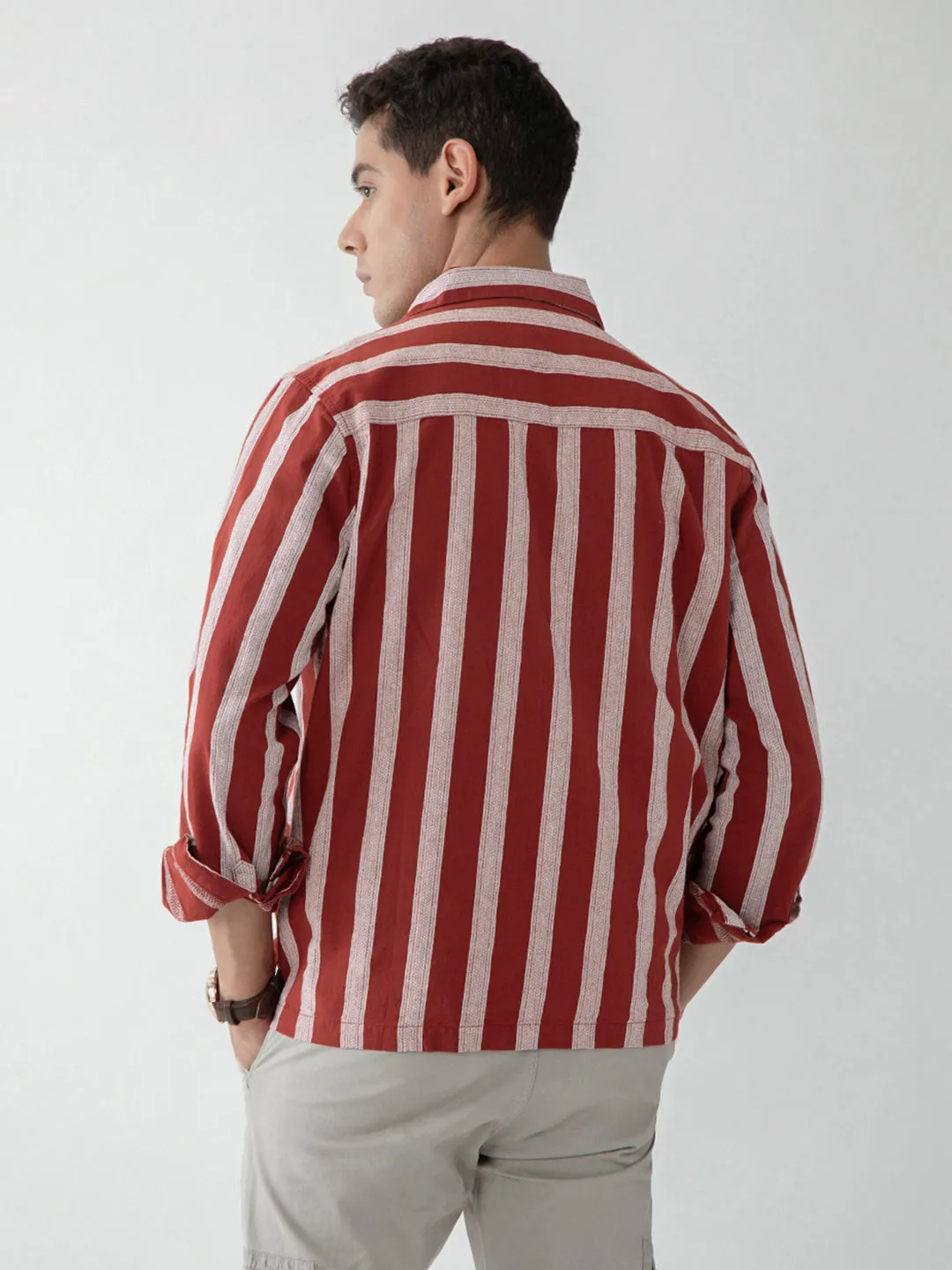 Red Striped Shacket