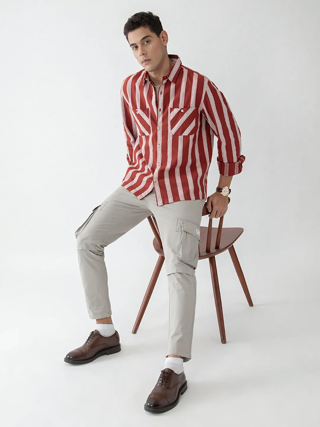 Red Striped Shacket