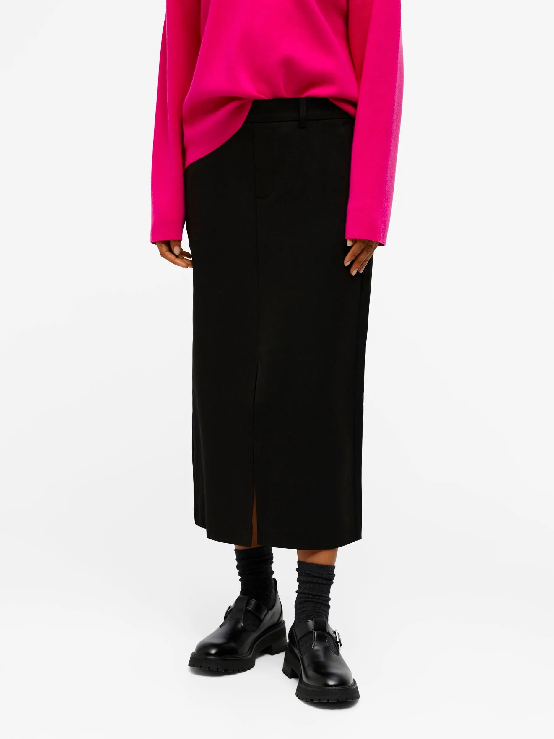 SALLY MIDI SKIRT (BLACK)