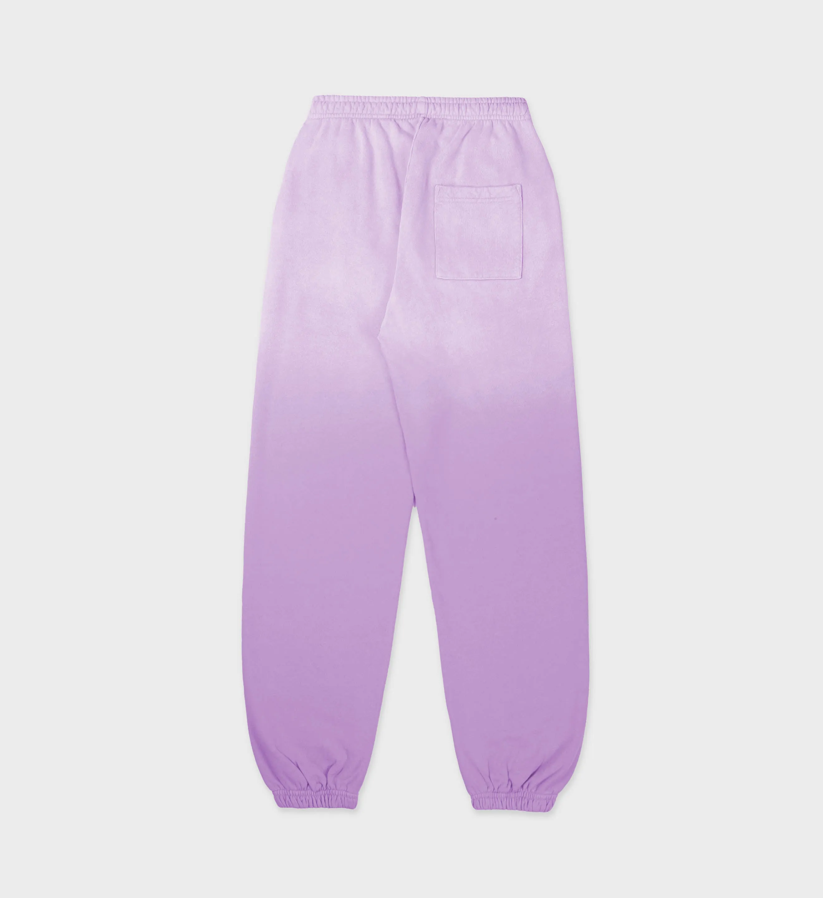 Serif Logo Sweatpant - Dip Dye Purple/White