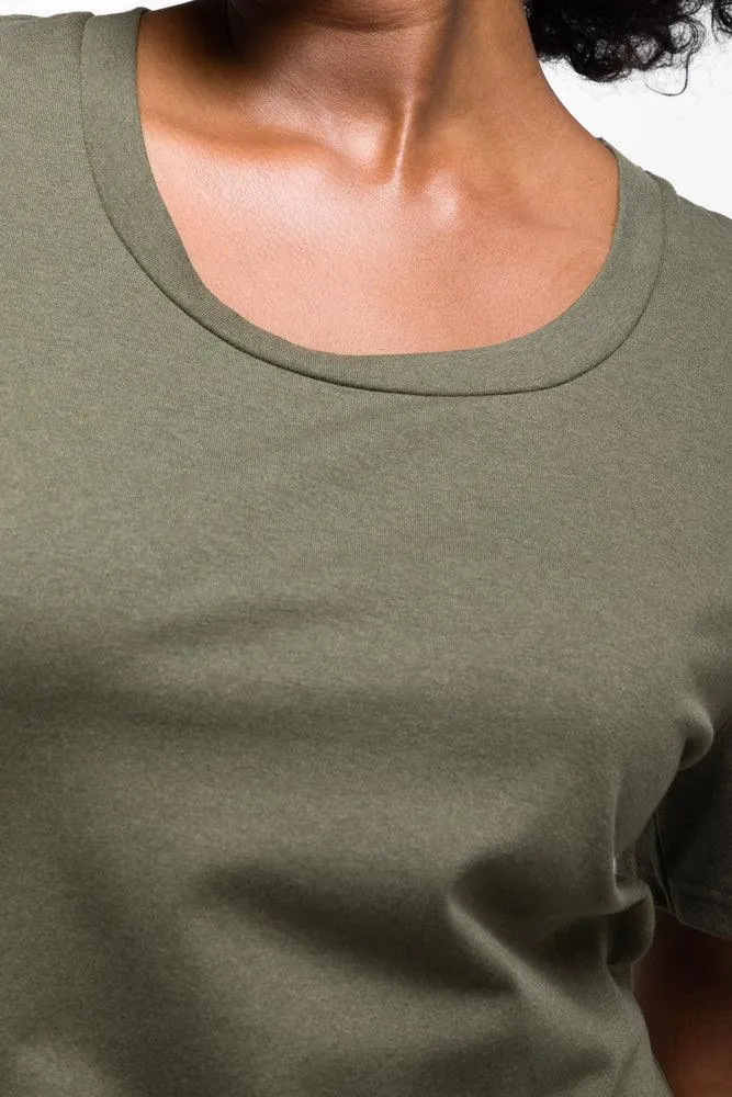 Short Sleeve Bodycon Dress Green