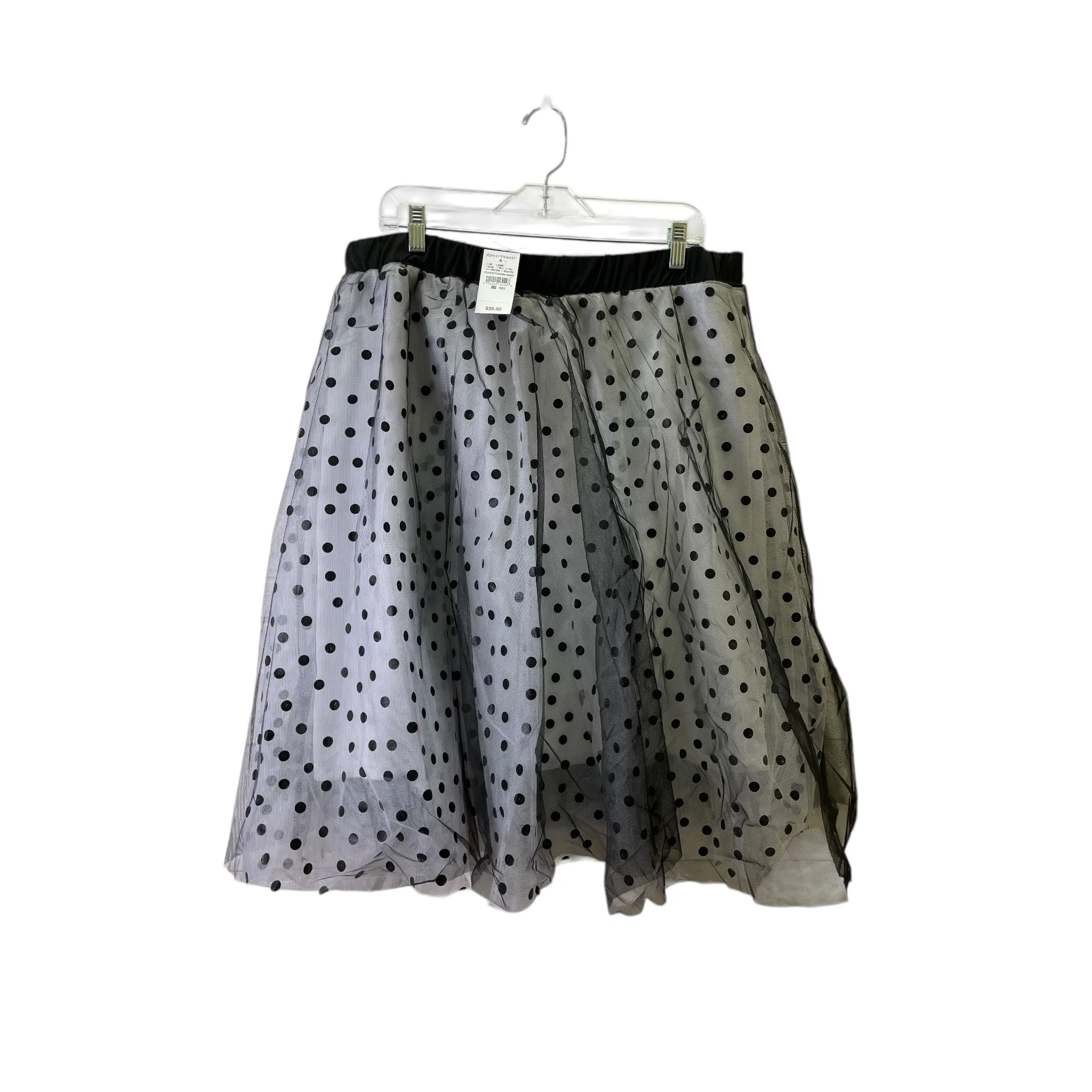 Skirt Midi By Ashley Stewart In Black & White, Size:18