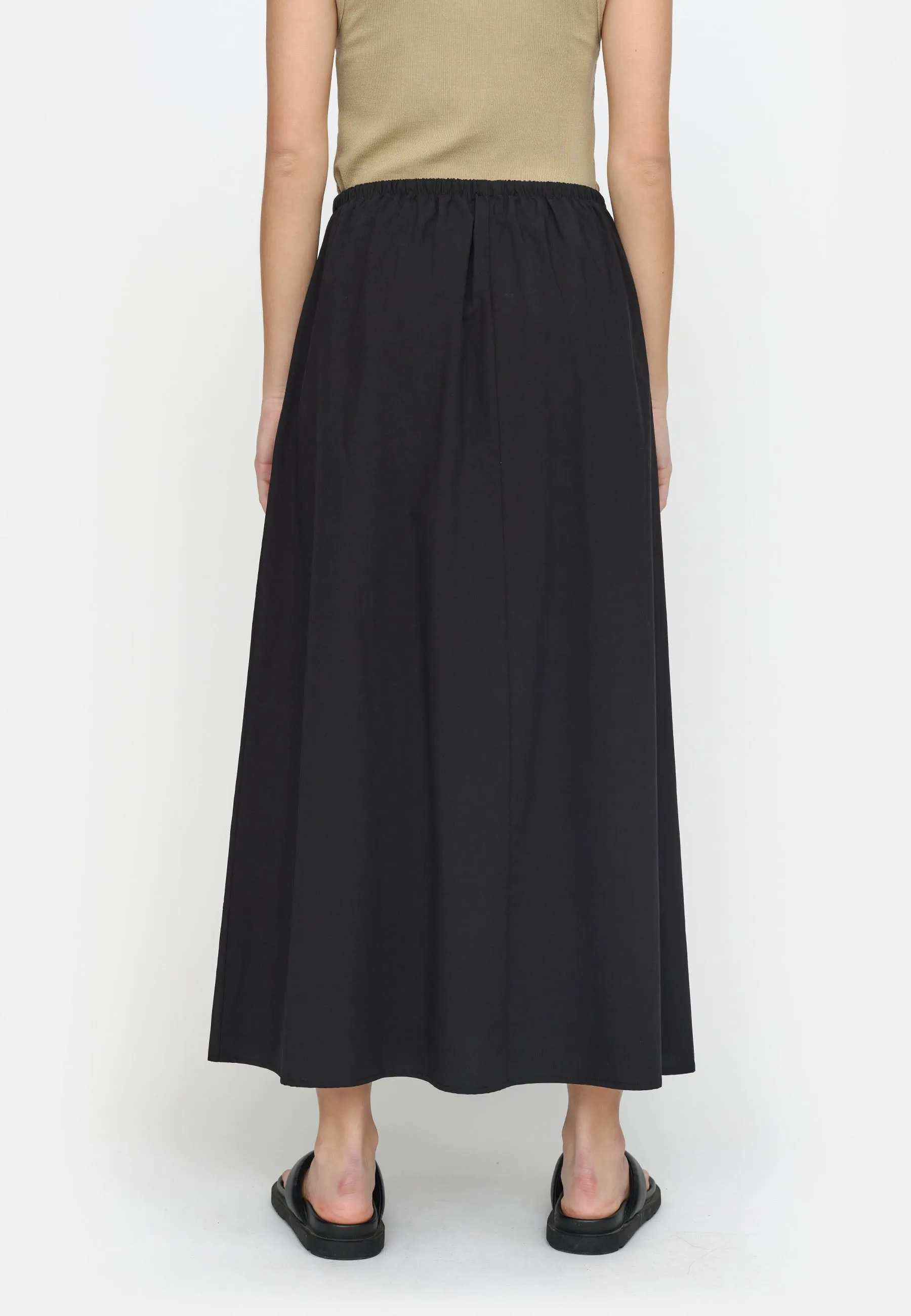 SRAlana Midi Skirt - Black