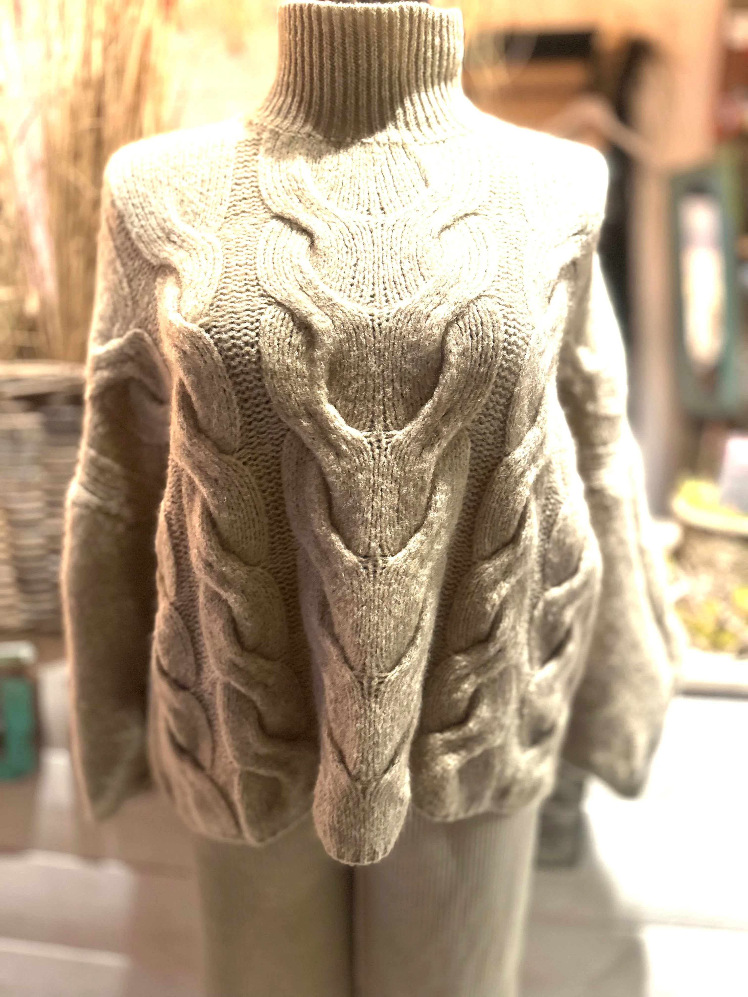 Stehkragen Pullover