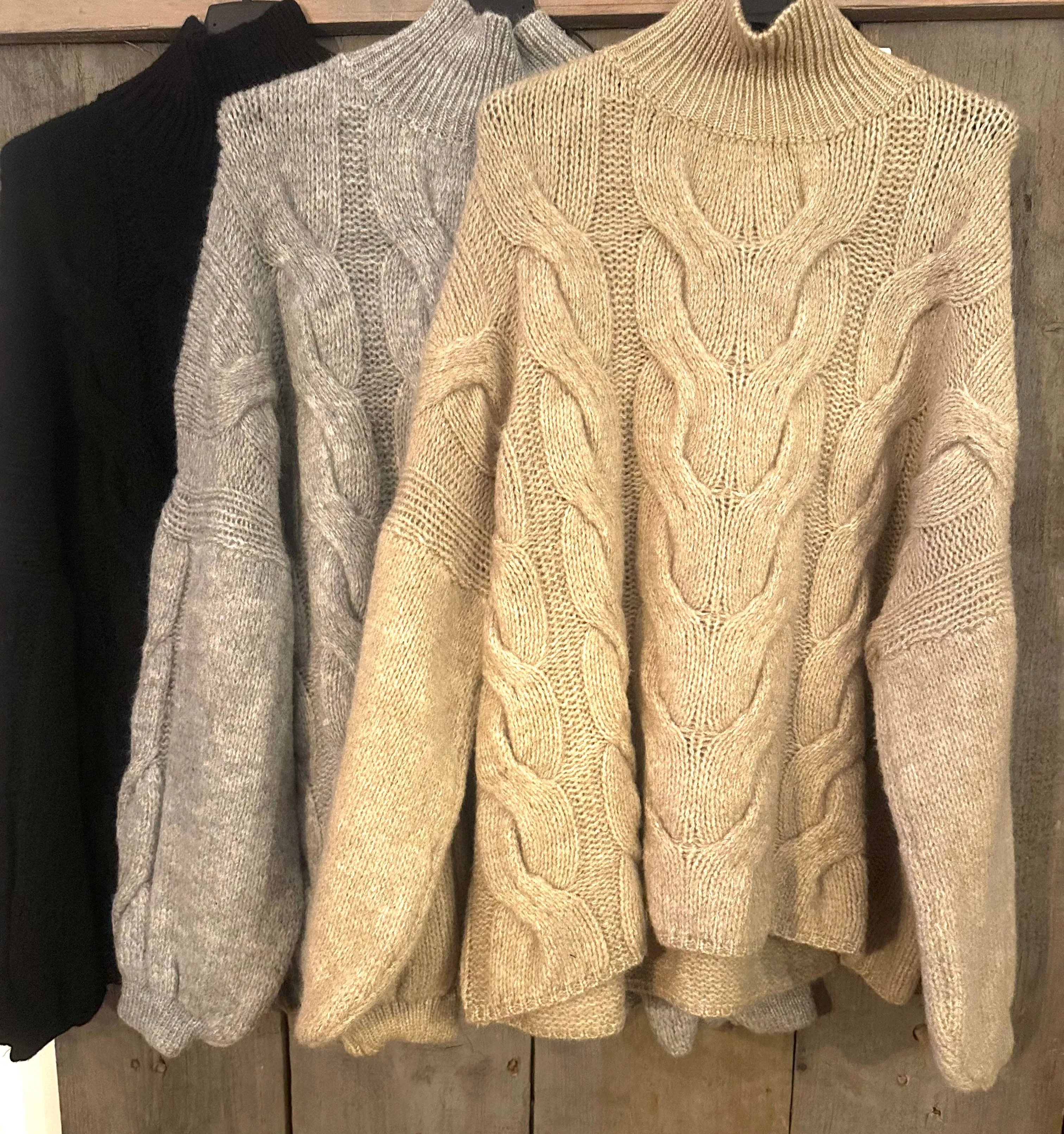 Stehkragen Pullover