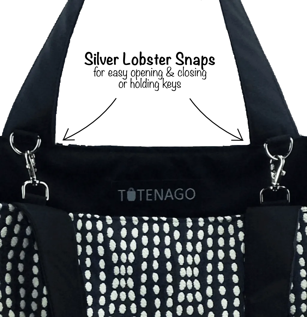 Swirled Paisley in Purple | Light Purple Nylon | Essential Tote Bag