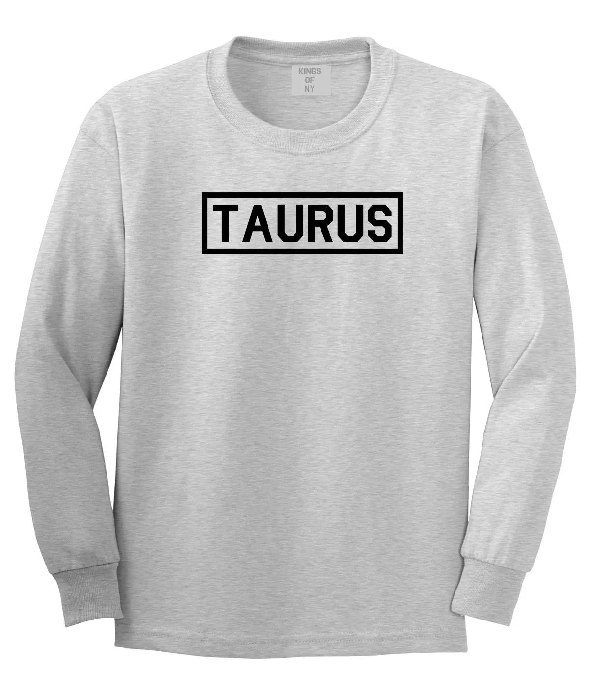 Taurus Horoscope Sign Mens Long Sleeve T-Shirt