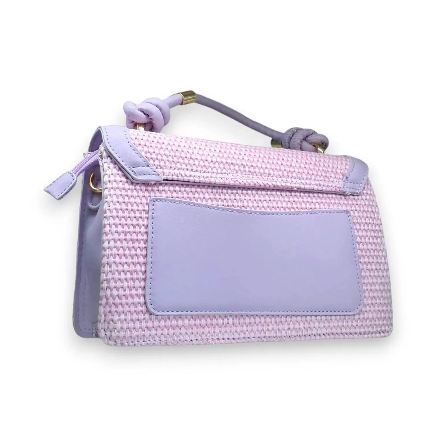 Trendy Textured with Unique Handle Bag
