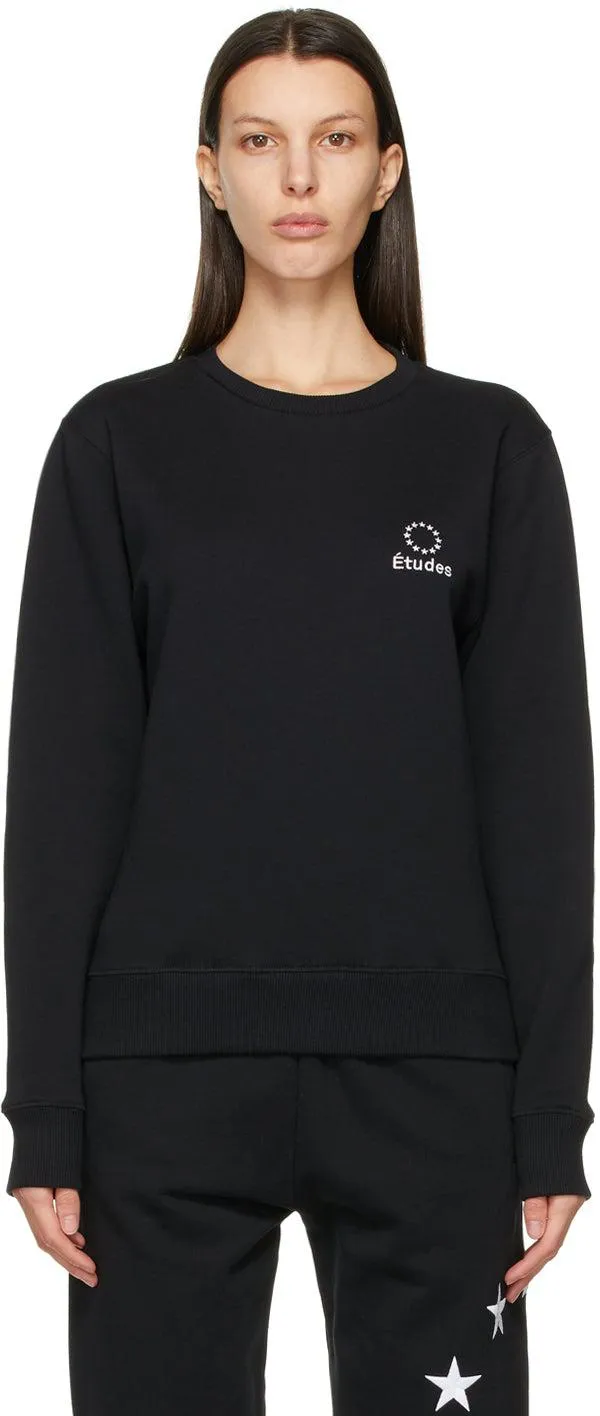 Ã‰tudes Black Klein Europa Logo Sweatshirt