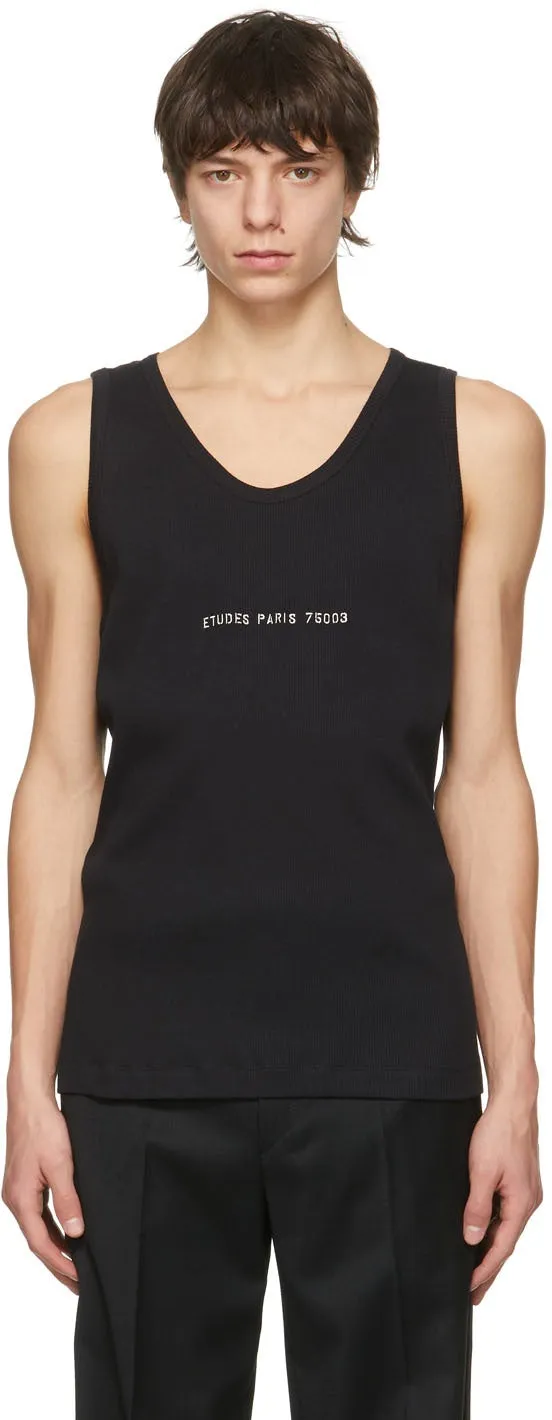 Ã‰tudes Black 'Ã‰tudes Paris' Pippen Tank Top