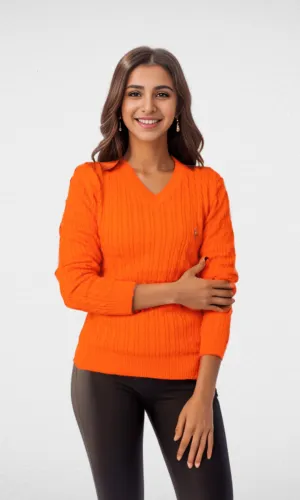 USP Pullover 2023 Tricot Cotton - Orange
