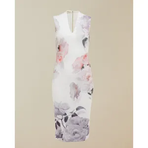 Women Marah-Bouquet Bodycon Dress - Ivory