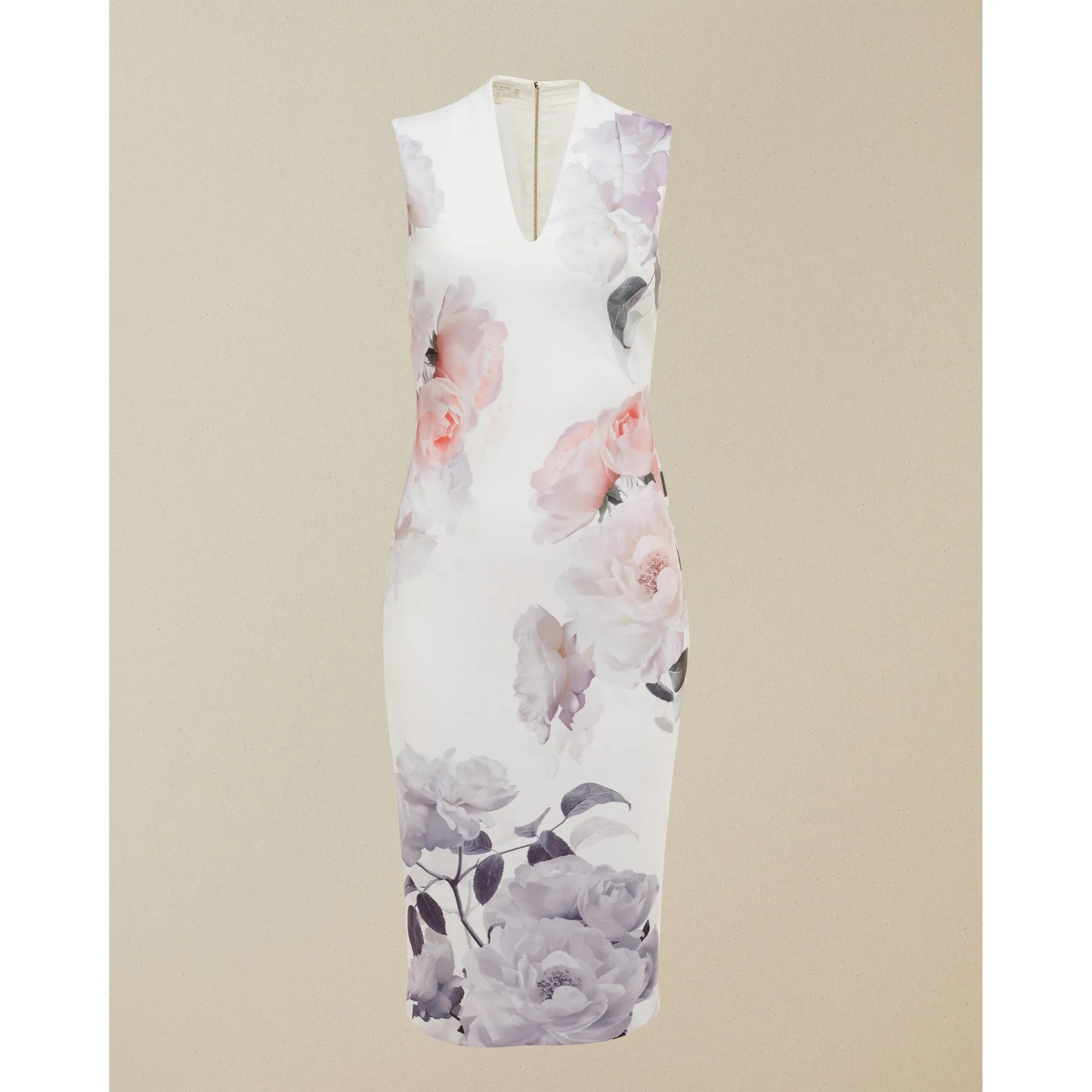 Women Marah-Bouquet Bodycon Dress - Ivory