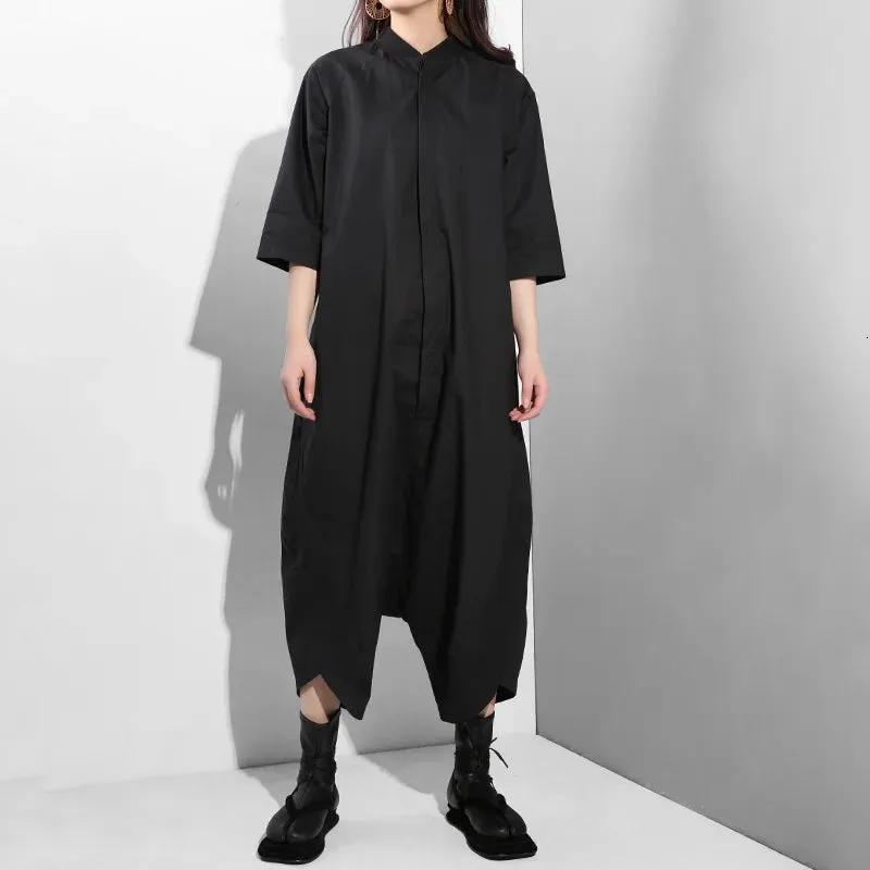 Women's Comfortable Chic Black Oversized Jumpsuit