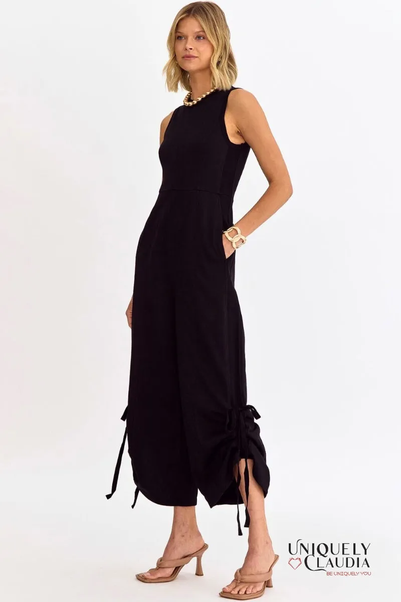 Yara Round Neck Sleeveless Jumpsuit